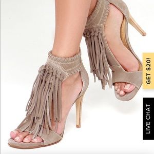 Chinese Laundry Santa Fe Grey Suede Leather Heels